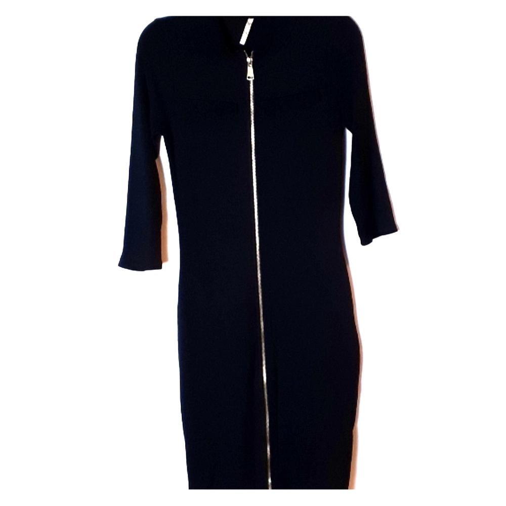 Black contour dress